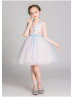 Embroidery Lace Tulle Flower Girl Dress Kid Party Dress Embroidery Lace Tulle Flower Girl Dress Kid Party Dress